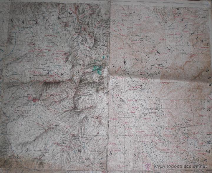 Militaria: Mapa de guerra de marruecos. - Foto 2