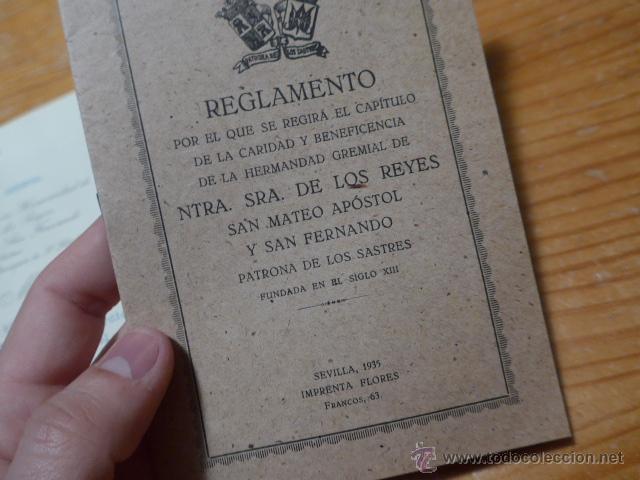 Militaria: Lote documentos hermandad nuestra se&ntilde;ora de los reyes - Foto 2