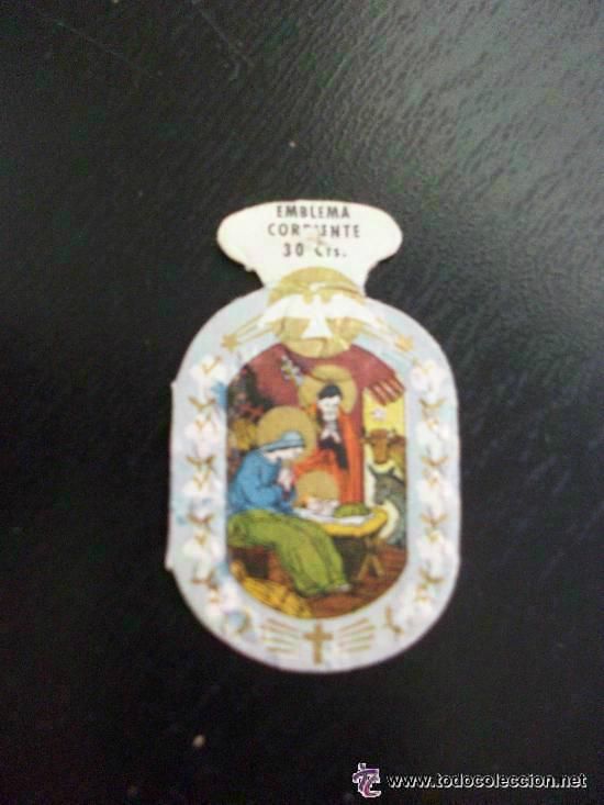 Military Antiques: FALANGE : EMBLEMA DE AUXILIO SOCIAL , NAVIDAD , NOCHEBUENA