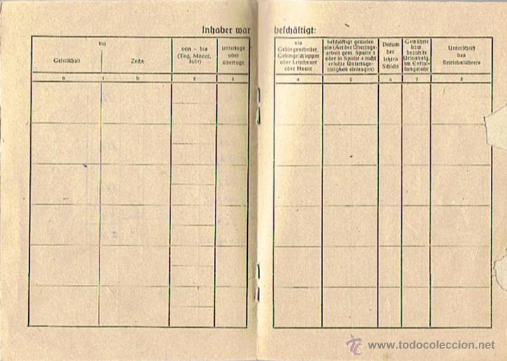 Militaria: LIBRETA DE MINERO ALEM&Aacute;N - Foto 4