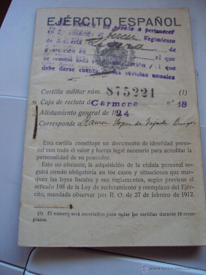Militaria: libreta del ejercito espa&ntilde;ol de 1924 de reclutas en caja - Foto 1
