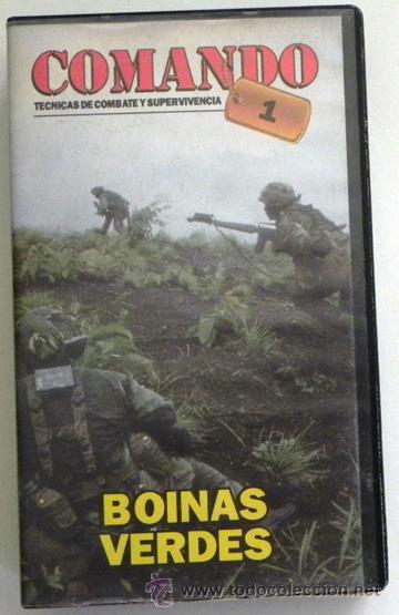 Military Antiques: BOINAS VERDES DOCUMENTAL - COMANDO 1 T&Eacute;CNICAS DE COMBATE Y SUPERVIVENCIA MILITAR GUERRA ENTRENO VHS