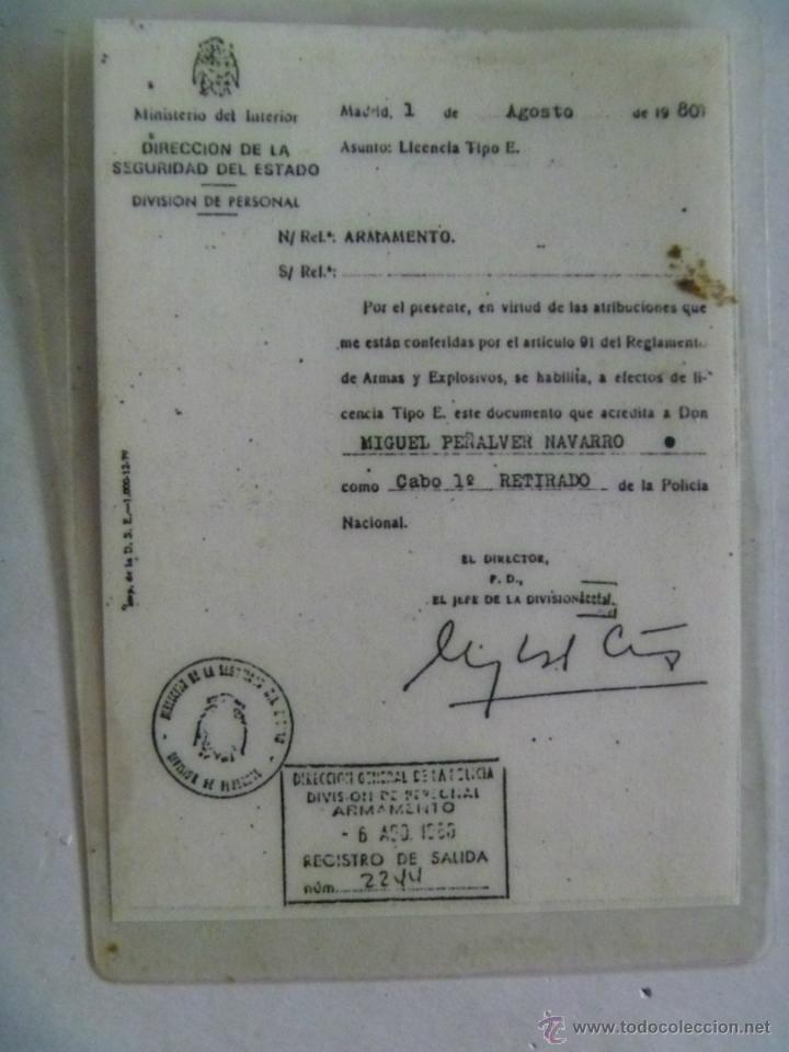 Military Antiques: POLICIA ARMADA : GUIA PISTOLA STAR DE UN CABO RETIRADO . LEER DESCRIPCION