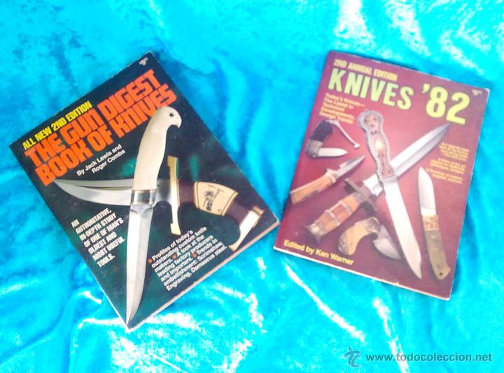 Militaria: ALBUM CUCHILLOS, THE GUN DIGEST BOOK OF KNIVES, JACK LEWIS, ROGER COMBS, 1982-85