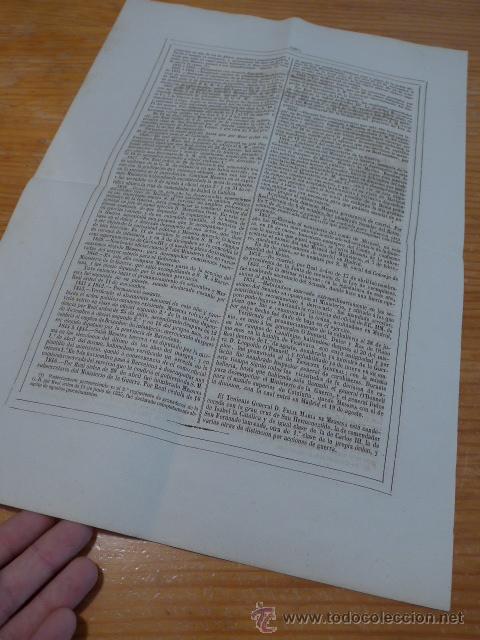 Militaria: Antiguo documento teniente general espa&ntilde;ol, 1854 - Foto 5