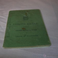 Militaria: EJÉRCITO ESPAÑOL.CARTILLA MILITAR DE TROPA,AÑO 1955. Lote 51270993