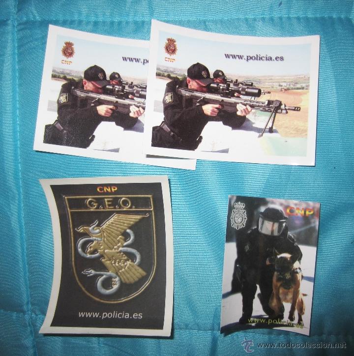 Militaria: LOTE DE 4 PEGATINAS DEL GEO - Foto 1