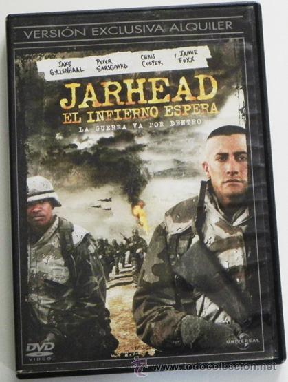 Militaria: JARHEAD EL INFIERNO ESPERA DVD PEL&Iacute;CULA B&Eacute;LICA MARINES GUERRA JAKE GYLLENHAAL FOXX SAM MENDES EXTRAS