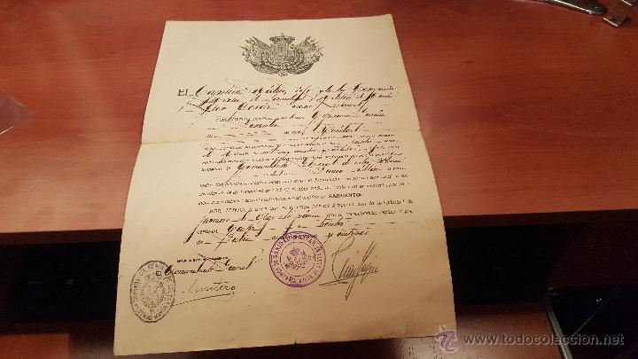Militaria: documento militar de ascenso a sargento, sanidad militar, compa&ntilde;ia mixta de ceuta 1923