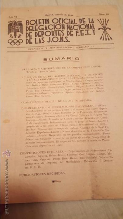 Militaria: boletin oficial de la delegacion nacional de deportes de fet y de las jons, num 66, 1948