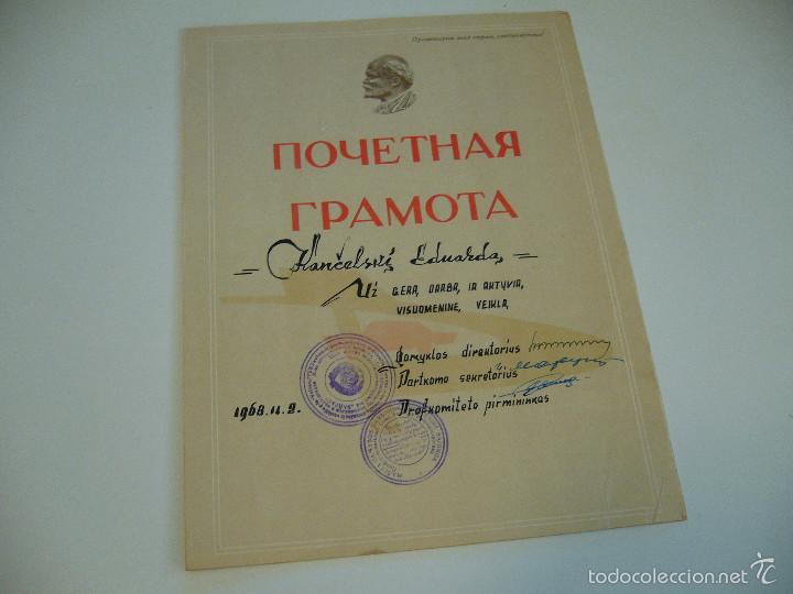 Militaria: Documento original sovietico URSS - Foto 1