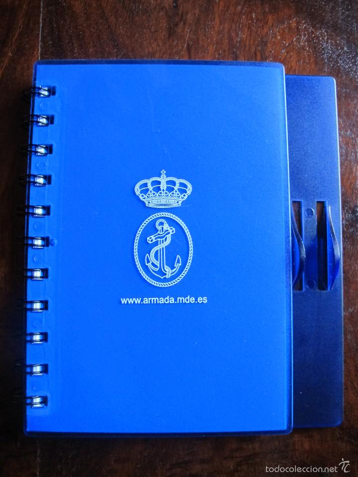 Militaria: Libreta bloc de notas armada espa&ntilde;ola tapa rigida
