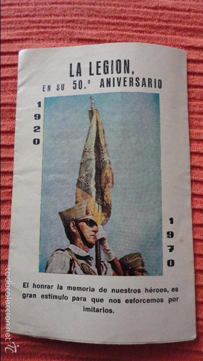 Militaria: ANTIGUO FOLLETO.LA LEGION.50 ANIVERSARIO.1920-1970