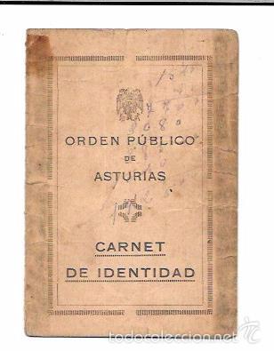 Militaria: CARNET DE IDENTIDAD. LUARCA. 1938. - Foto 1