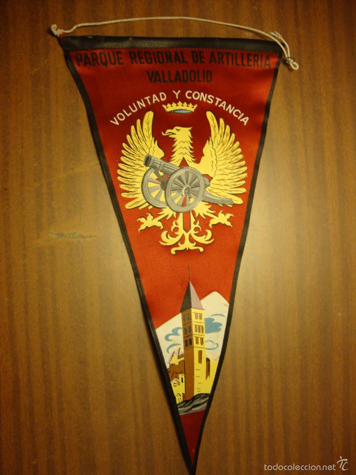 Military Antiques: ANTIGUO BANDERIN DEL PARQUE REGIONAL DE ARTILLERIA DE VALLADOLID