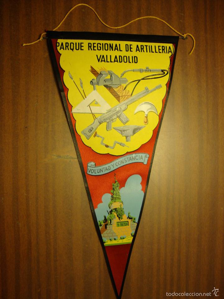 Military Antiques: ANTIGUO BANDERIN DEL PARQUE REGIONAL DE ARTILLERIA DE VALLADOLID