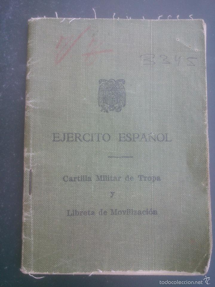 Militaria: Cartilla Militar de Tropa Ej&eacute;rcito Espa&ntilde;ol. 1958 INTERESANTES SELLOS