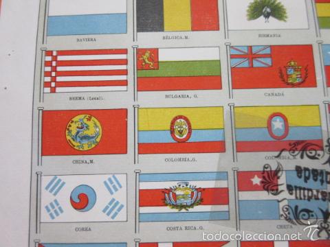 Militaria: LAMINA - BANDERAS - Foto 3