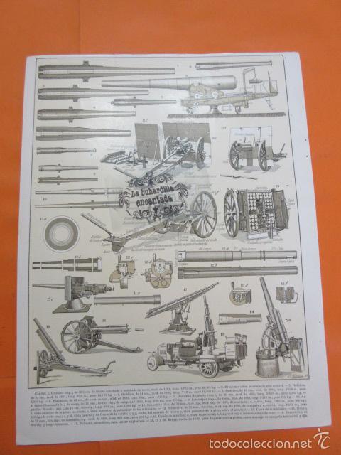 Militaria: LAMINA - CA&Ntilde;ONES - Foto 2