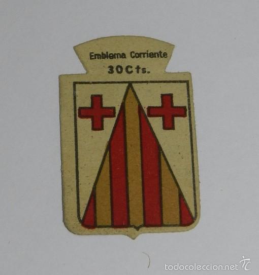 Militaria: EMBLEMA DE AUXILIO SOCIAL, CORRIENTE, PRECIO 0,30 CTS., SERIE B, N. 273, TAMA&Ntilde;O 4 X 2,5 CMS, A&Ntilde;OS 40