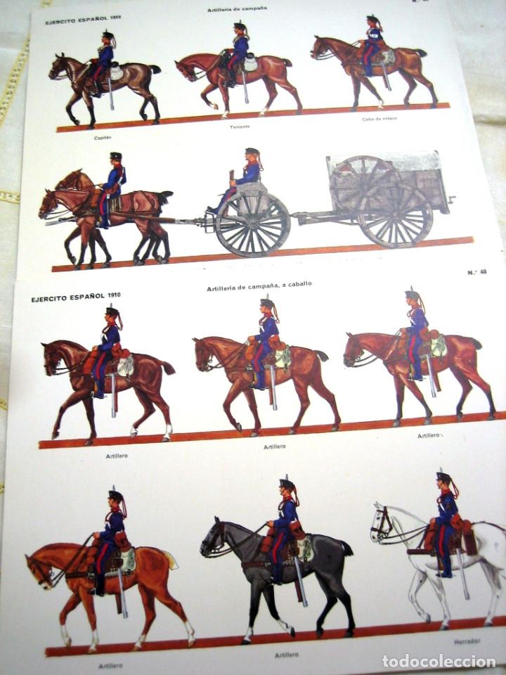 Militaria: 2 L&Aacute;MINAS SOLDADOS ESPA&Ntilde;OLES 1910- Museo del Ej&eacute;rcito