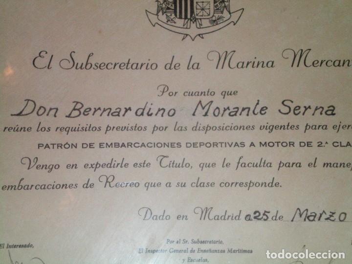 Militaria: TITULO DEL CORONEL MORANTE SERNA DIVISION AZUL - Foto 3