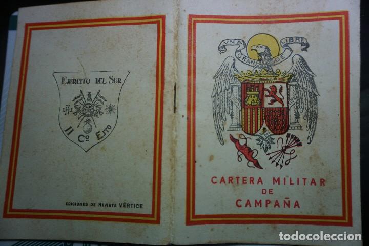 Militaria: CARTERA MILITAR DE CAMPA&Ntilde;A A&Ntilde;O 1939, COMBATIENTE DEL 8 &ordm; BATALLON PLANA MAYOR 1 REGIMIENTO