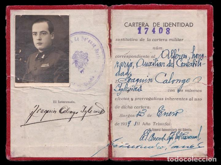 Militaria: *** RARO CARNET 1939 ALF&Eacute;REZ DEL REGIMIENTO DE FERROCARRILES N&ordm;1 BURGOS ***