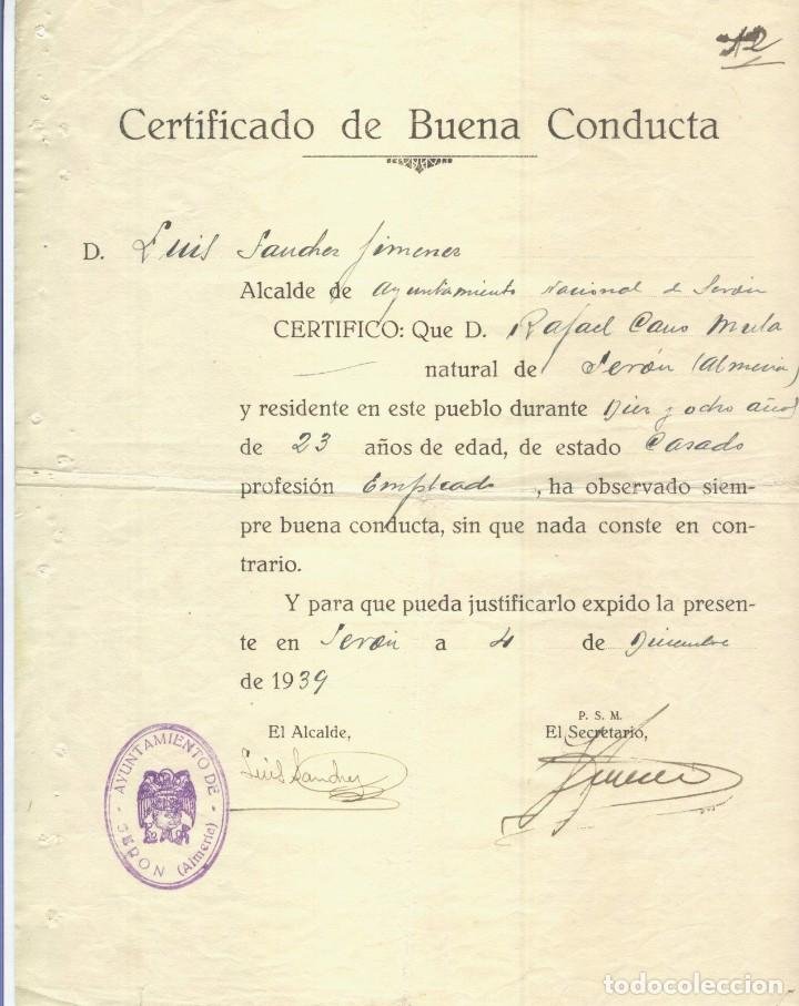 Certificado de buena conducta y ser adicta al m - Vendido 