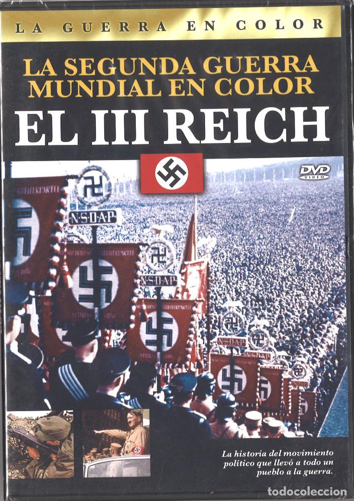Militaria: Le guerra en color. El III Reich. DVD nuevo, precintado.