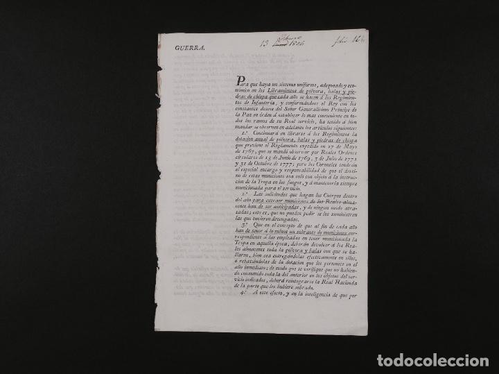 Militaria: LIBRAMIENTO DE P&Oacute;LVORA, BALAS... EL PARDO 1806 - Foto 1