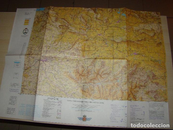Militaria: CARTA PARA NAVEGACI&Oacute;N A&Eacute;REA T&Aacute;CTICA - EJERCITO DEL AIRE - BURGOS