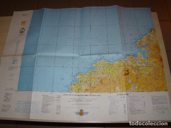 Militaria: CARTA PARA NAVEGACI&Oacute;N A&Eacute;REA T&Aacute;CTICA - EJERCITO DEL AIRE - LA CORU&Ntilde;A