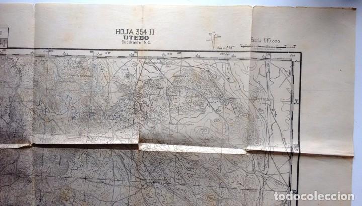Militaria: Mapa militar de Utebo cuadrante N. E. - Foto 2