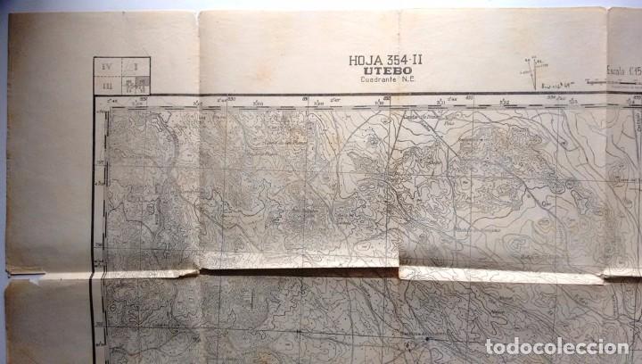 Militaria: Mapa militar de Utebo cuadrante N. E. - Foto 3