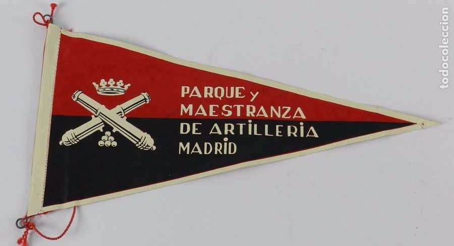 Militaria: ANTIGUO BANDER&Iacute;N PARQUE Y MAESTRANZA DE ARTILLER&Iacute;A. MADRID. MIDE 28,5 CMS.