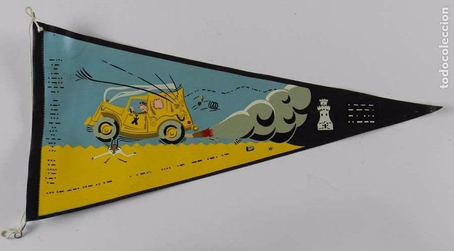 Militaria: BANDERIN DE LA LEGION, INGENIEROS, COMICO, FABRICADO POR IRUPE, MADRID, MIDE 36 CMS.