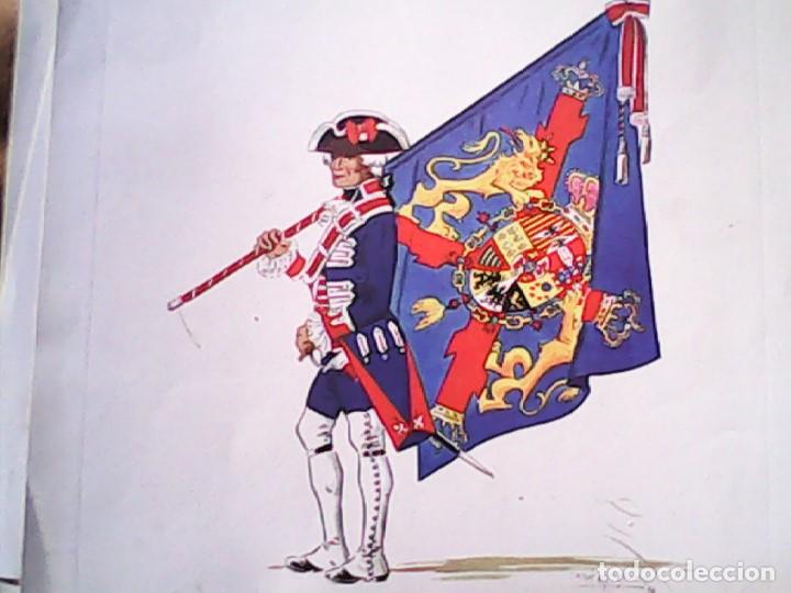 Militaria: Cuatro preciosas l&aacute;minas ejercito espa&ntilde;ol - Foto 3