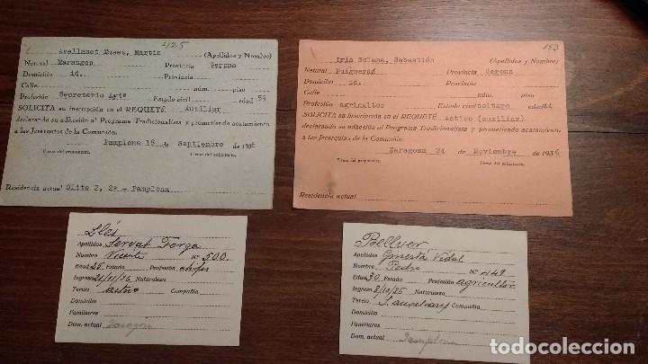 Military Antiques: GUERRA CIVIL- AFILIACIONS ALS REQUETES, BELLVER, LES, MERANGES, PUIGCERD&Agrave; - CERDANYA.