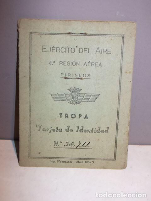 Militaria: CARNET EJERCITO DE AIRE 4&ordf; REGION AEREA PIRINEOS TROPA DE 1945 MUY BUEN ESTADO,BARATO