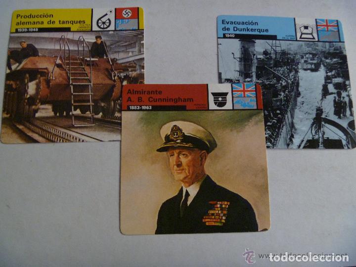 Militaria: LOTE DE 3 FICHAS DE COLECCION 2&ordf; GUERRA MUNDIAL