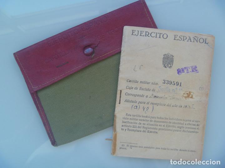 Militaria: AVIACION : CARTILLA MILITAR  EN SU FUNDA . SEVILLA , 1944. SE INCORPOR&Oacute; DESPUES AL EJERCITO DEL AIRE