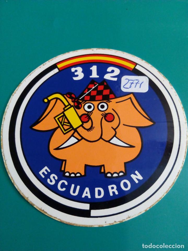 Militaria: PEGATINA FUERZA AEREA 312- ESCUADRON