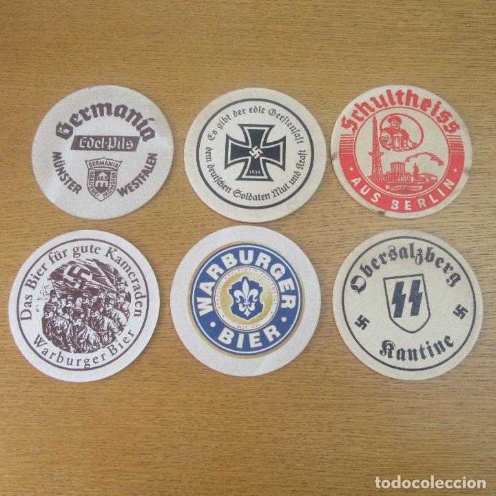 Militaria: Lote posa vasos, cerveza guerra mundial nazis III Reich