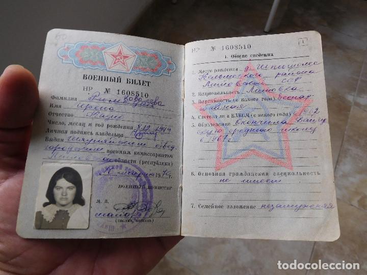 Militaria: Documento original sovietico. CCCP. A&ntilde;o 1970 - Foto 3
