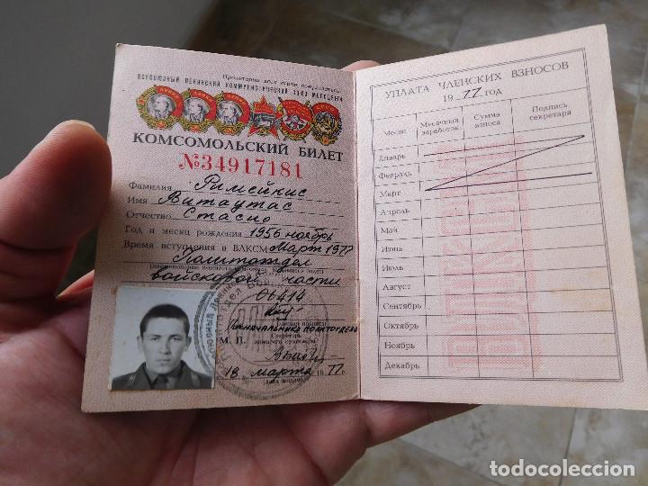 Militaria: Documento original sovietico. CCCP. A&ntilde;o 1977 - Foto 3