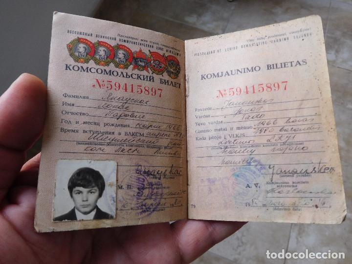 Militaria: Documento original sovietico. CCCP. A&ntilde;o 1980 - Foto 3