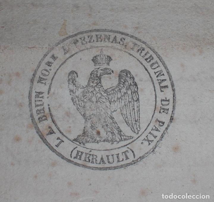 Militaria: Antiguo documento frances de Napoleon - Foto 1