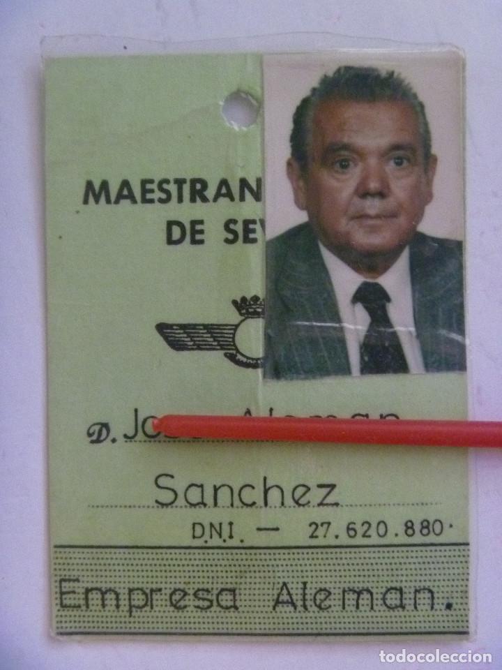 Military Antiques: AVIACION , MAESTRANZA DE SEVILLA : CARNET DE EMPRESARIO
