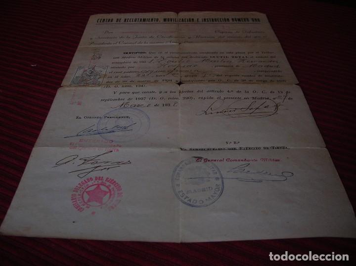 Militaria: Documento. Centro de Reclutamiento,Movilizaci&oacute;n e Instrucci&oacute;n n&uacute;mero uno